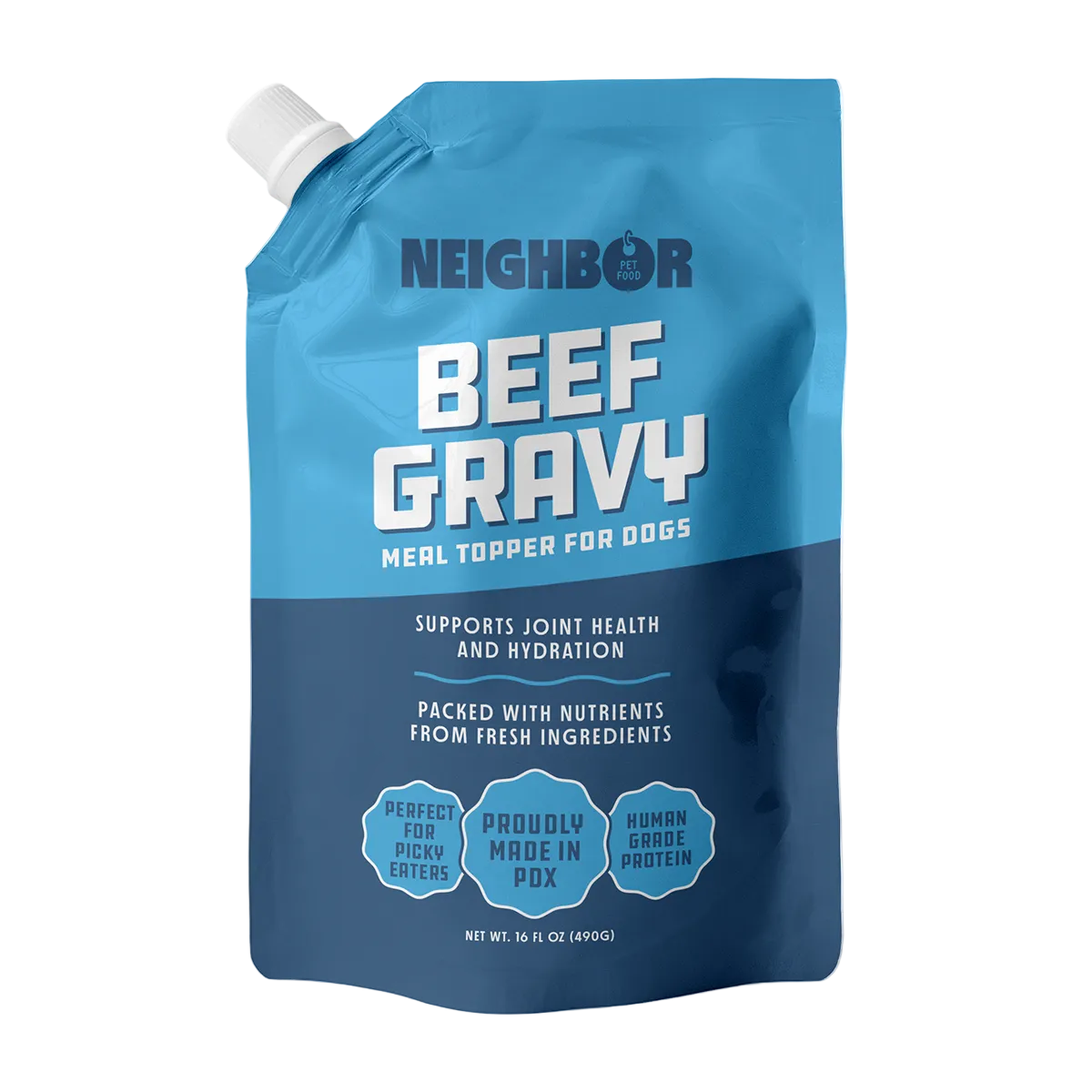 neighbor pet food beef gravy meal topper for dogs