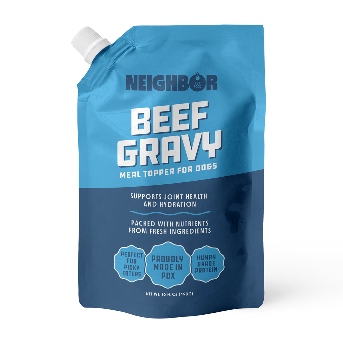 neighbor pet food beef gravy meal topper for dogs